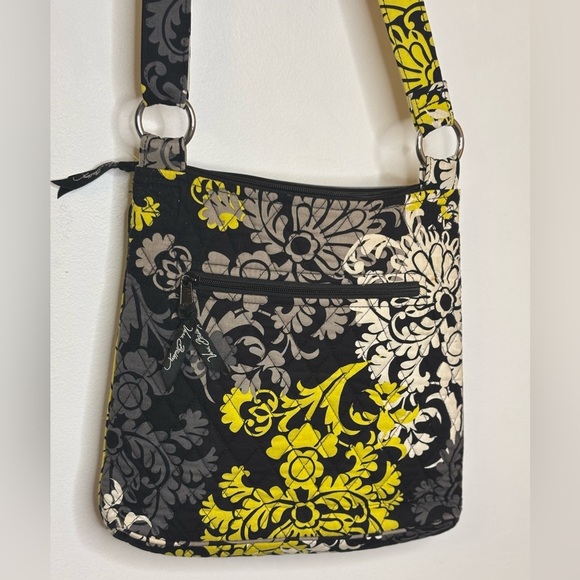 Vera Bradley Black Gray Yellow Floral Backpack & Crossbody Set main image 5